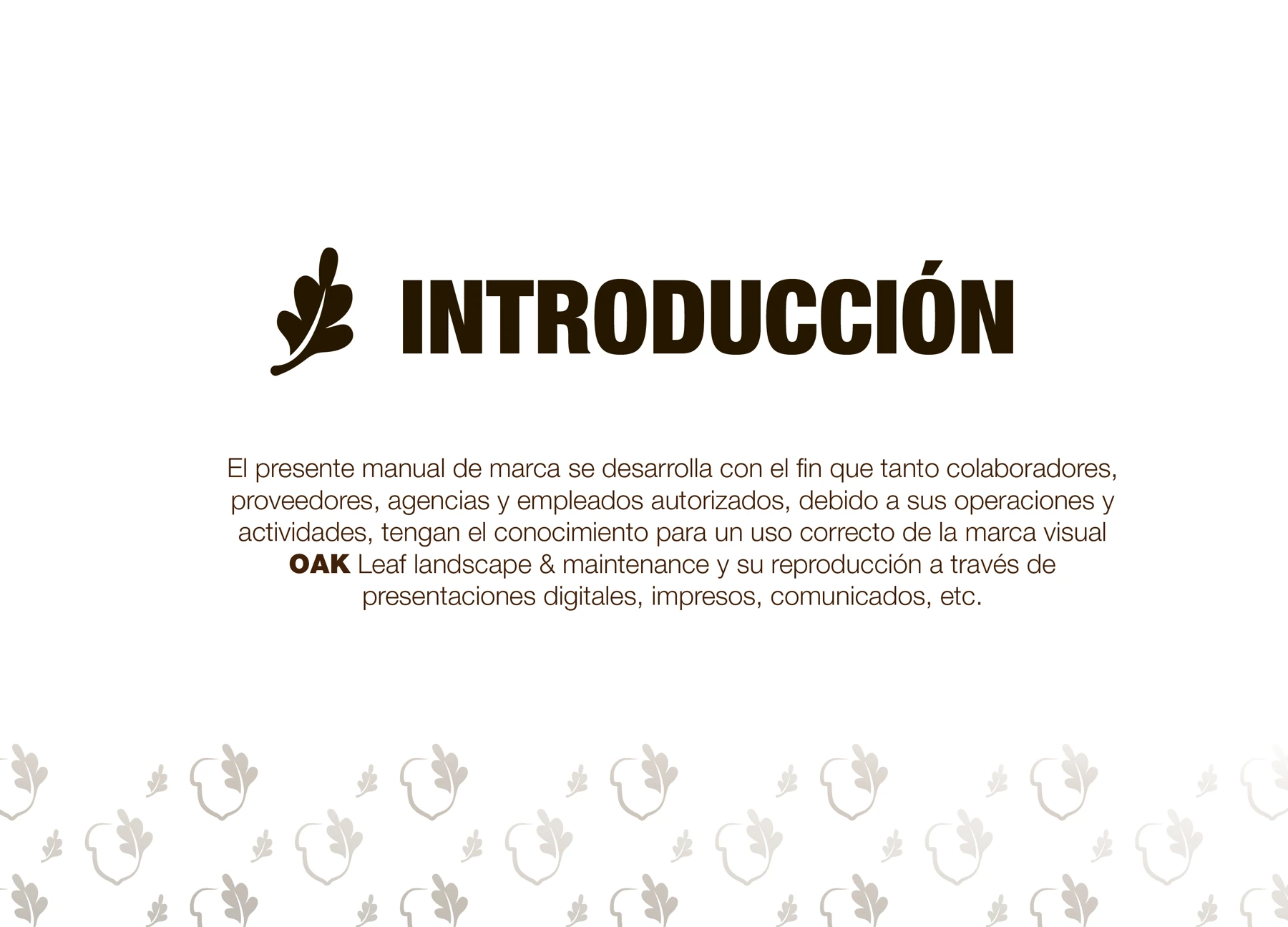 Manual visual OAK 03